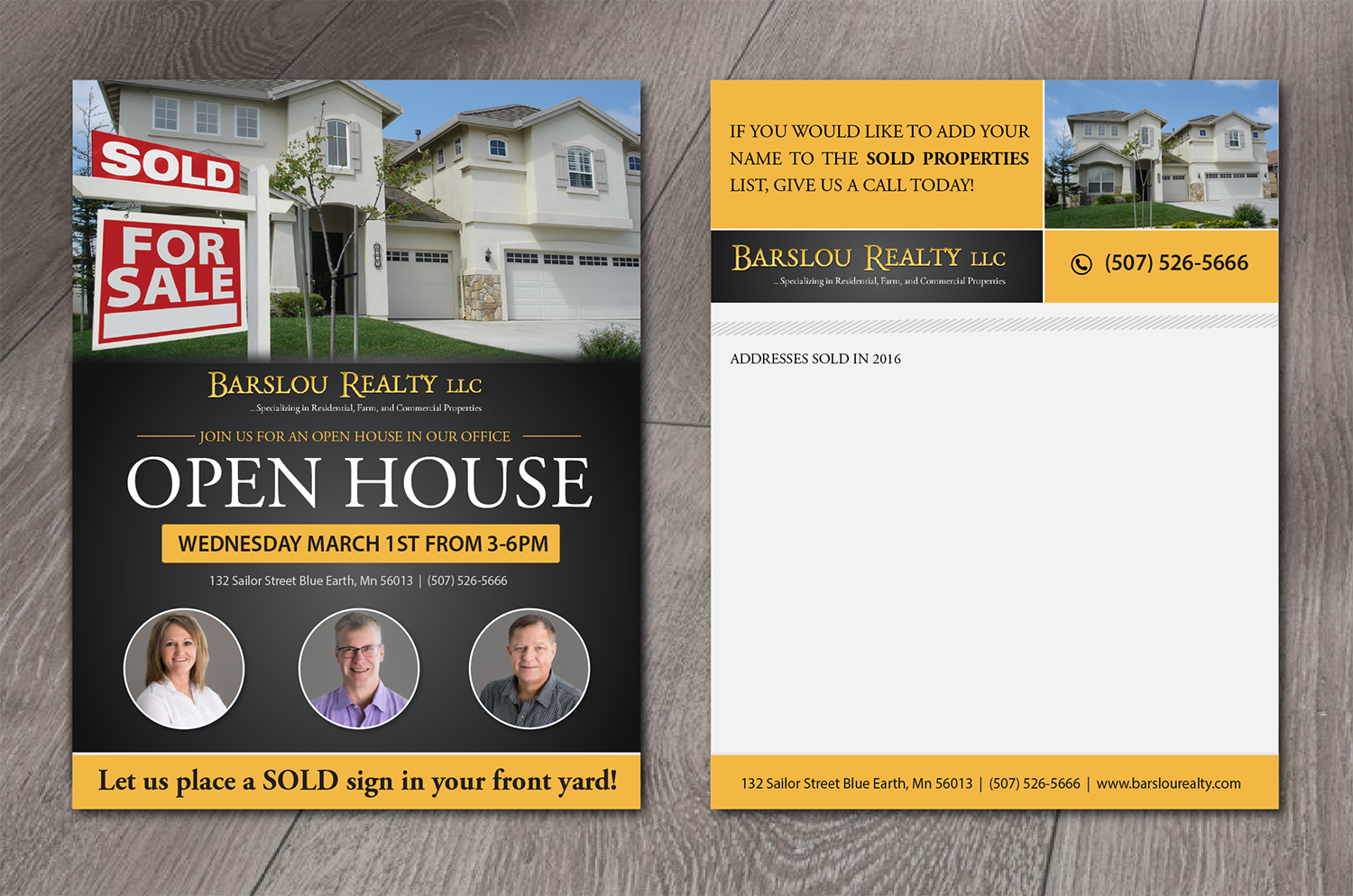 Flyer Design by alex989 for Barslou Realty, LLC | Design #13473090