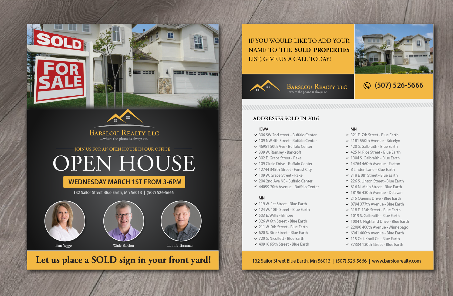 Flyer Design by alex989 for Barslou Realty, LLC | Design #13473739