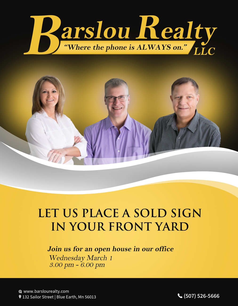 Flyer Design by Gfx.26™ for Barslou Realty, LLC | Design: #13420231