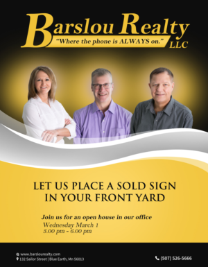 Flyer Design by Gfx.26™ for Barslou Realty, LLC | Design: #13420231