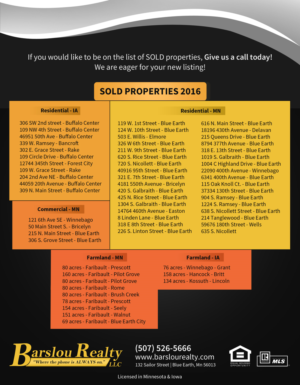 Flyer Design by Gfx.26™ for Barslou Realty, LLC | Design: #13590851