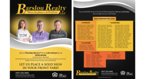 Flyer Design by Gfx.26™ for Barslou Realty, LLC | Design: #13595051