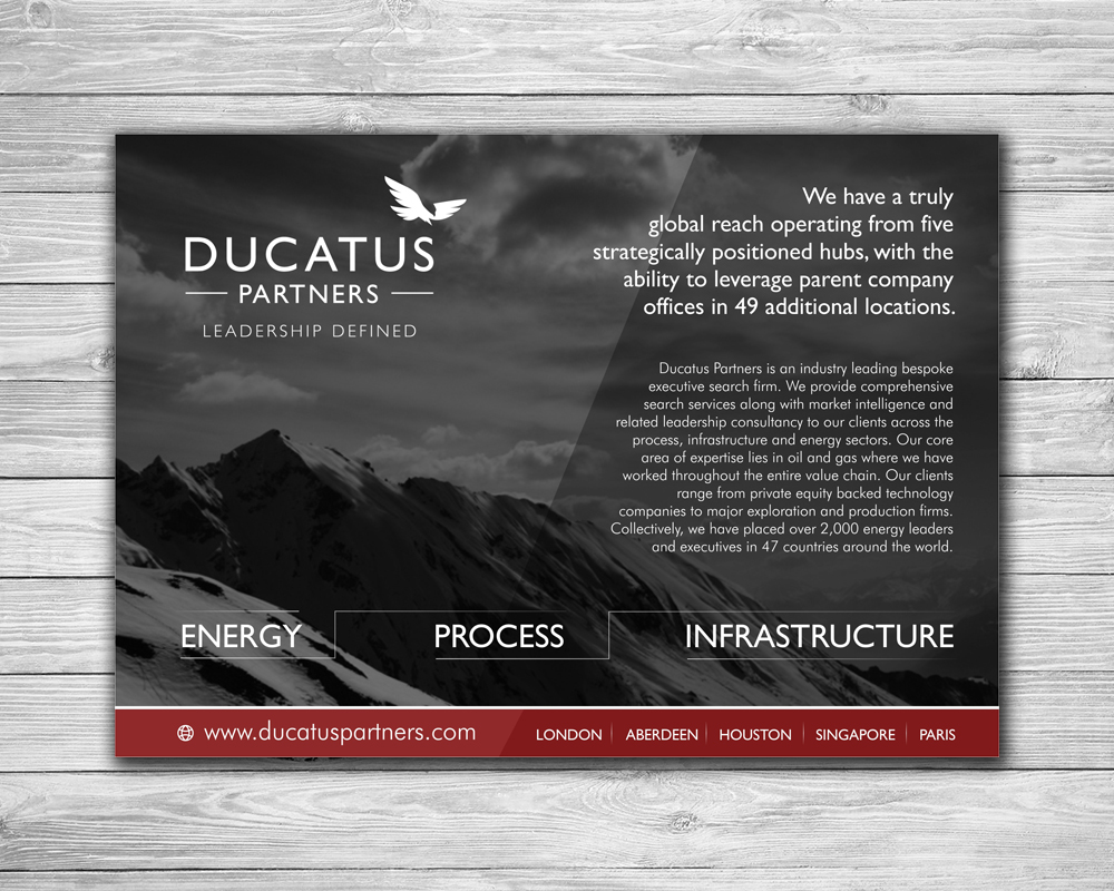 Advertisement Design by ecorokerz for Ducatus Partners | Design #13347091