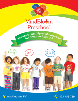 Design de Flyer par - SWING - pour MIndBloom Preschool | Design : #13380686