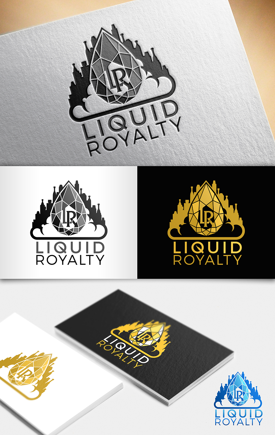 Logo Design by nivleik for Liquid Royalty | Design #13401886