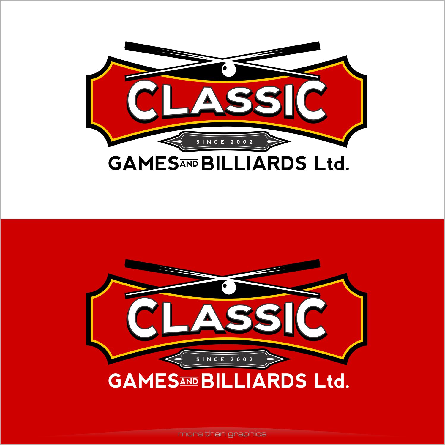 Logo Design by vladst2004 for Classic Games and Billiards | Design #13380869