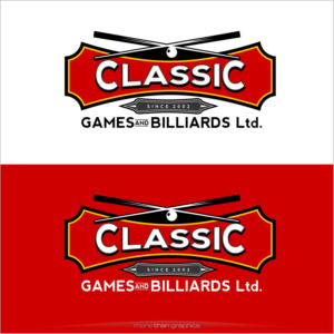 Logo Design by vladst2004 for Classic Games and Billiards | Design: #13380869