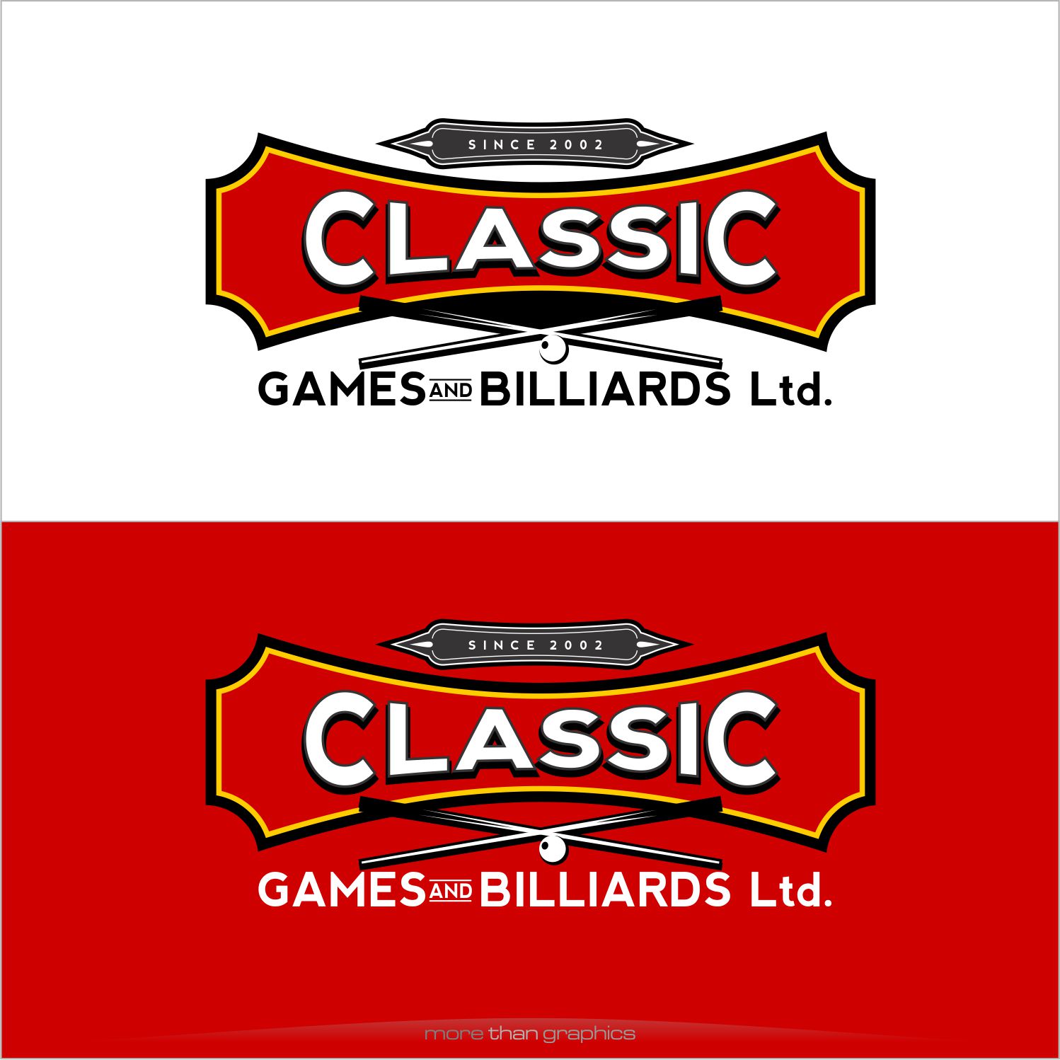 Logo Design by vladst2004 for Classic Games and Billiards | Design #13396776