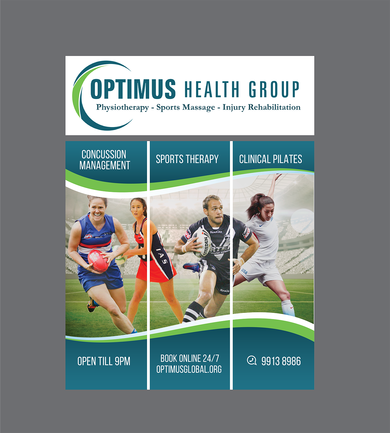 Diseño Gráfico por alex989 para Optimus Health Group | Diseño #13831896