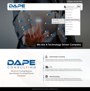 Dapecon.com Trucking Company Website | Web Design by Sbss