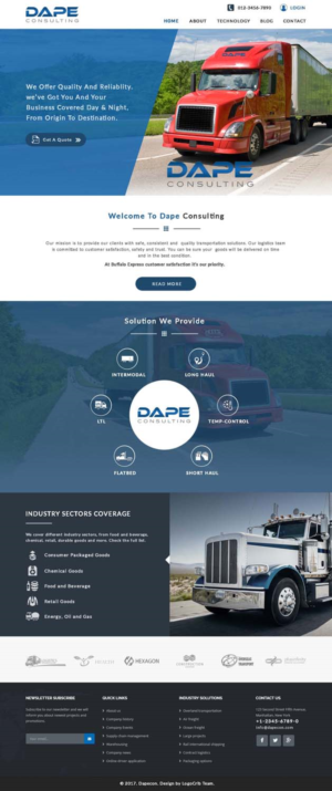 Web Design by bdesigner9 for Dape Consulting Inc | Design: #13372391