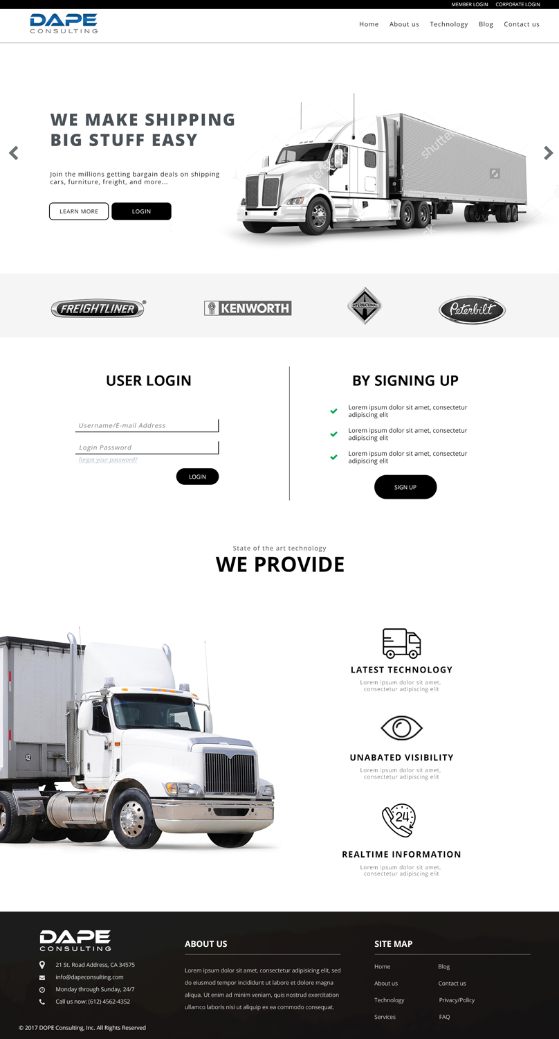 Web Design by Drexen for Dape Consulting Inc | Design #13375152