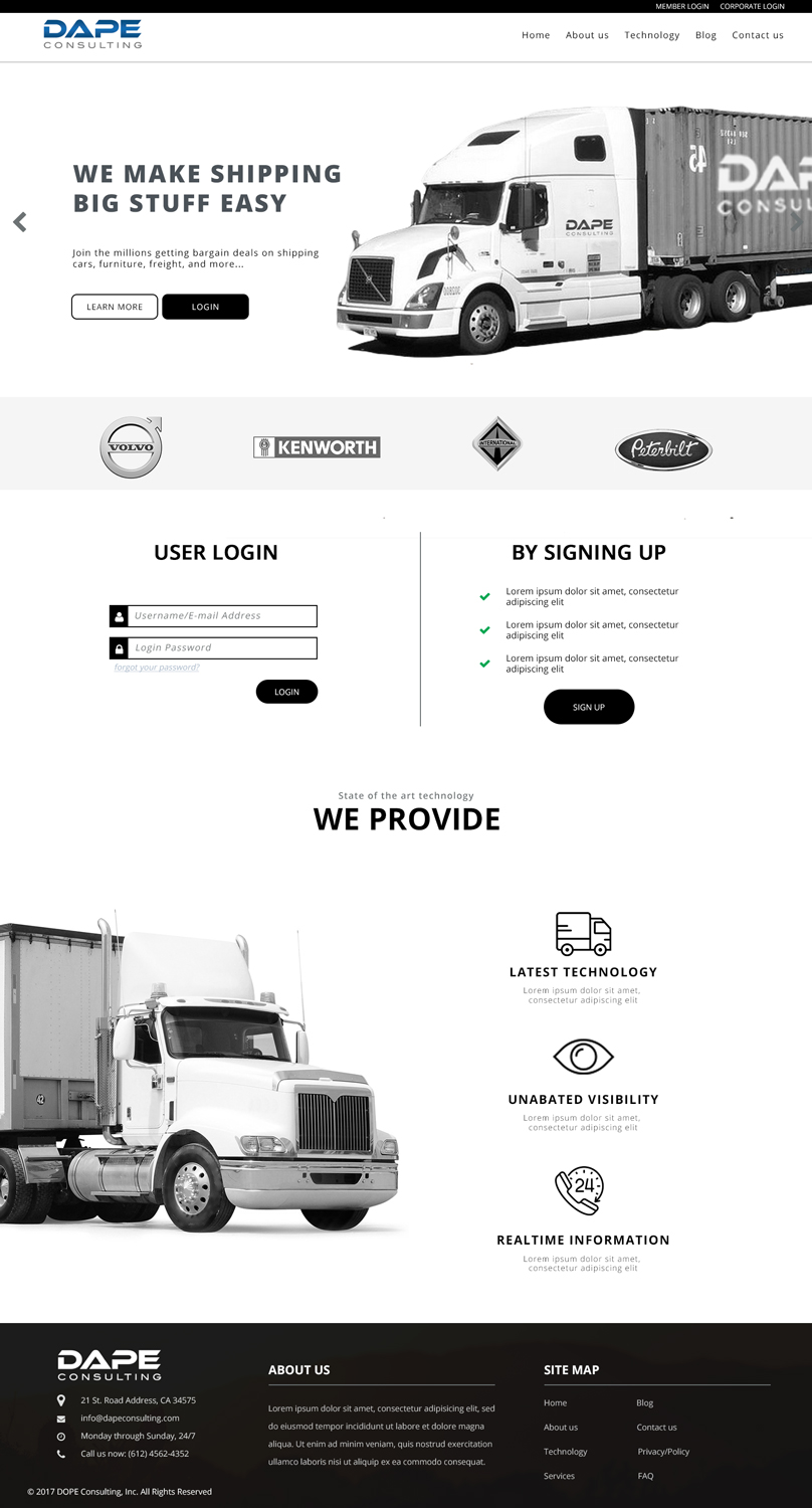 Diseño Web por Drexen para Dape Consulting Inc | Diseño #13384609