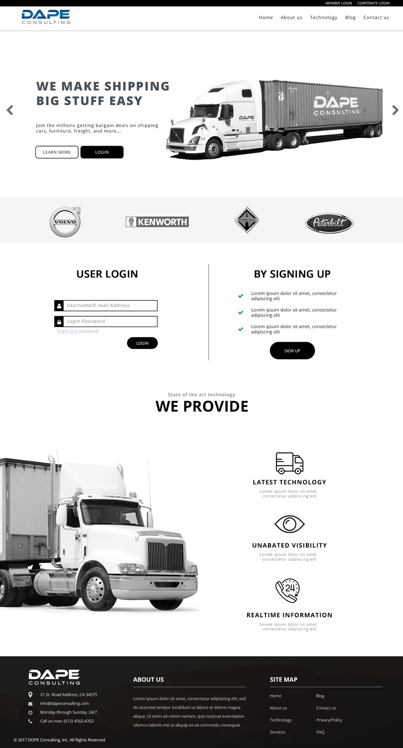 Web Design by Drexen for Dape Consulting Inc | Design #13388616
