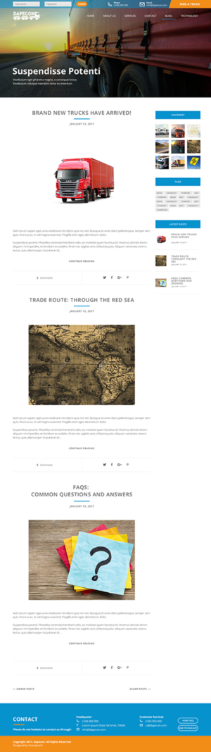 Web Design by Lyre de Stravabond for Dape Consulting Inc | Design: #13348673