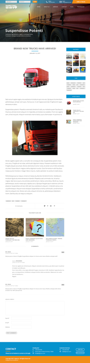 Web Design by Lyre de Stravabond for Dape Consulting Inc | Design: #13350798