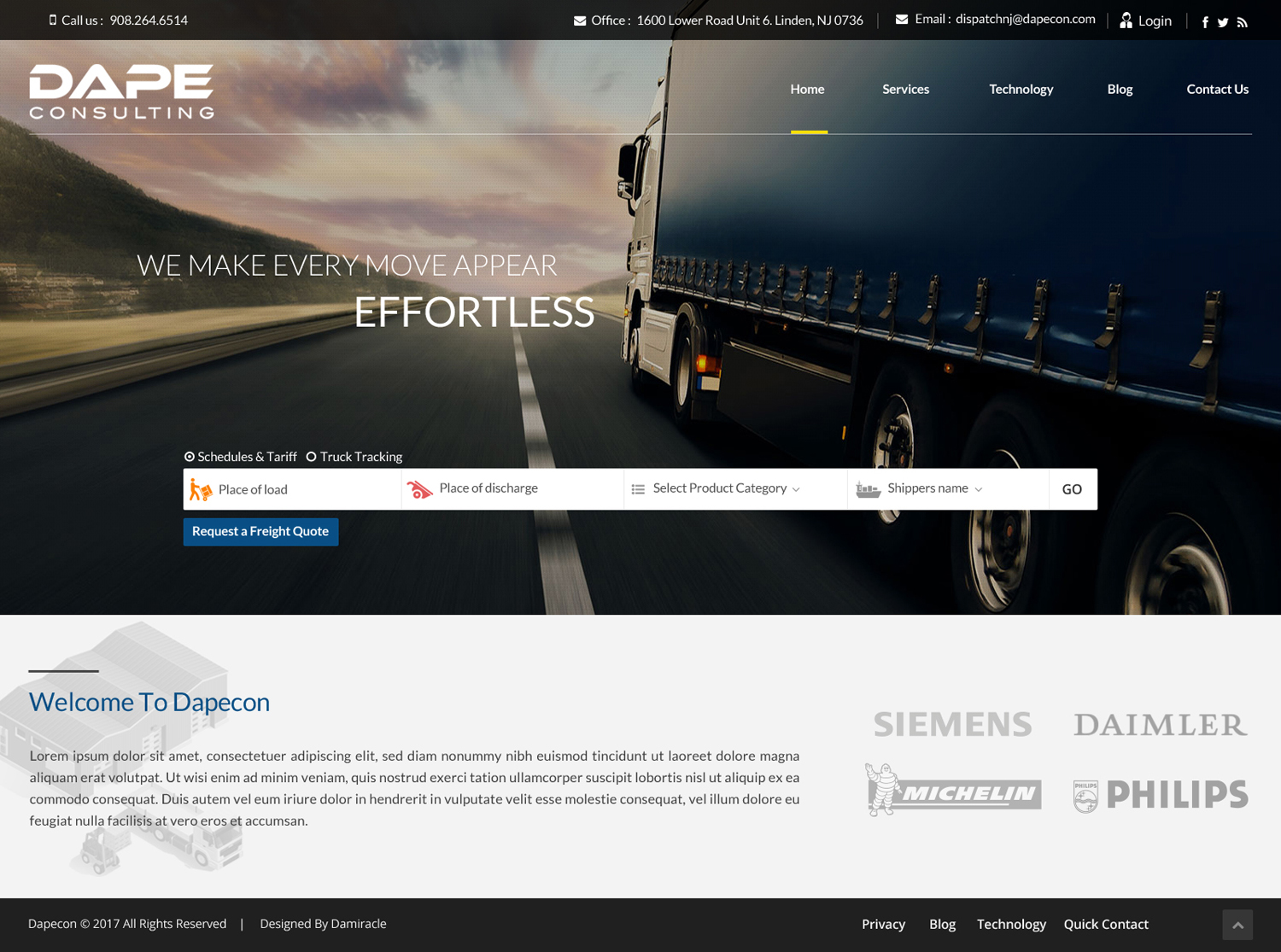 Web Design by Da Miracle for Dape Consulting Inc | Design #13395142