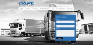 Dapecon.com Trucking Company Website | Web Design by Da Miracle