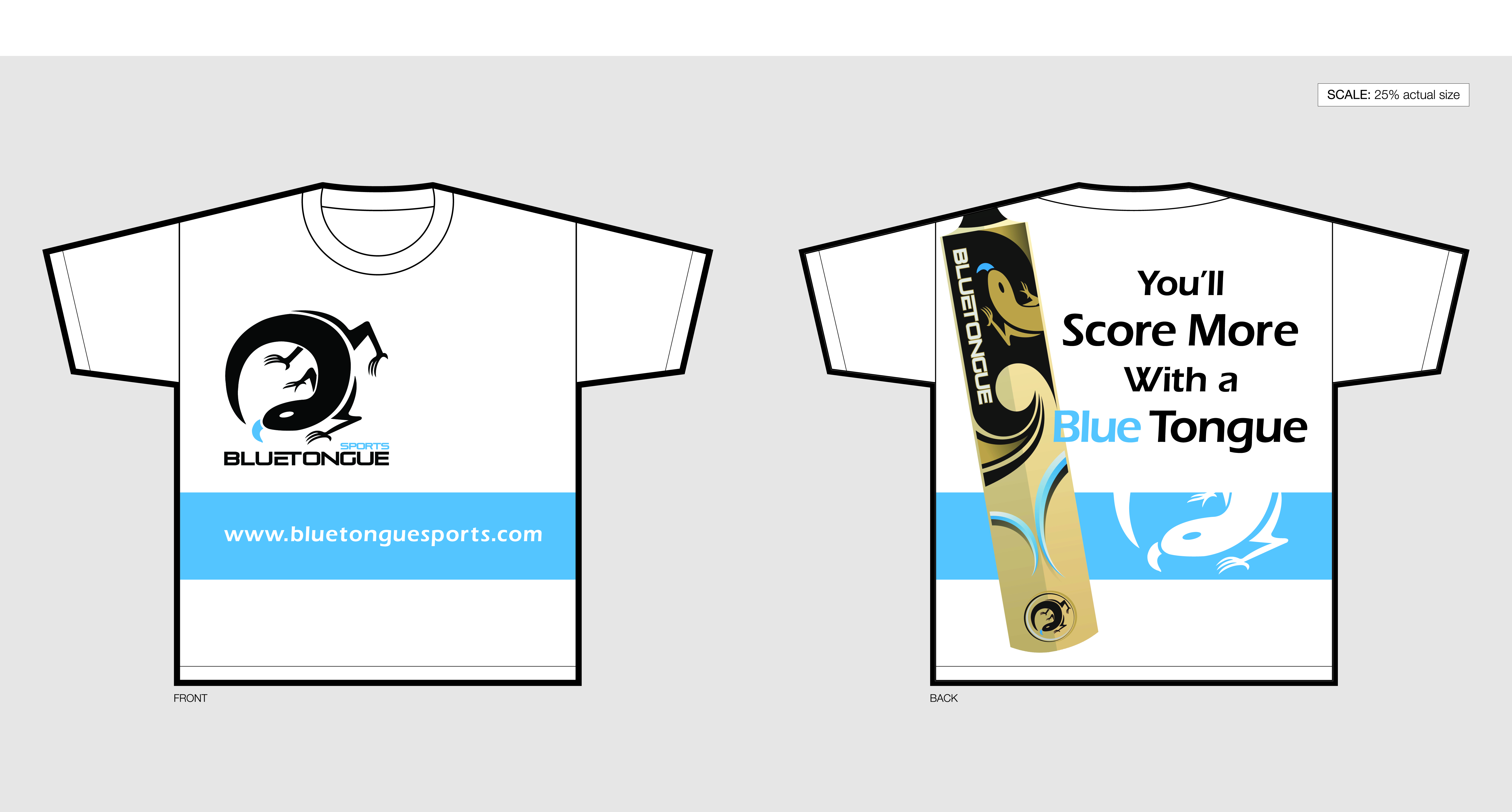 T-Shirt-Design von Matthew Cottam für blue tongue sports | Design #32404