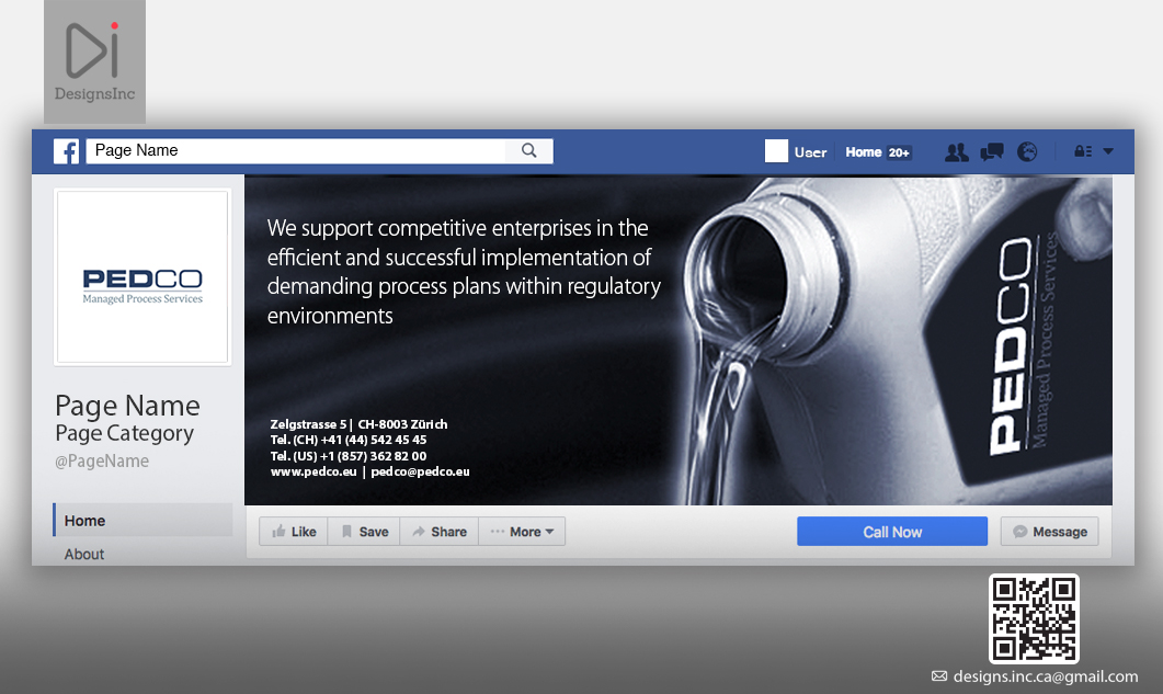 Facebook Design by Design Inc for PEDCO AG | Design #13404688