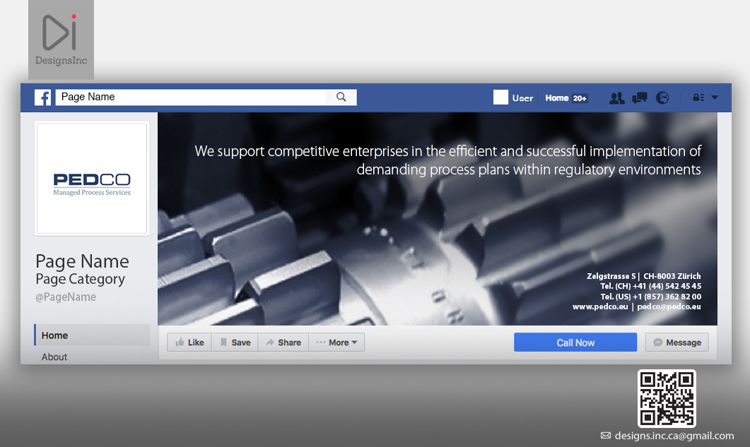 Facebook Design by Design Inc for PEDCO AG | Design #13404690