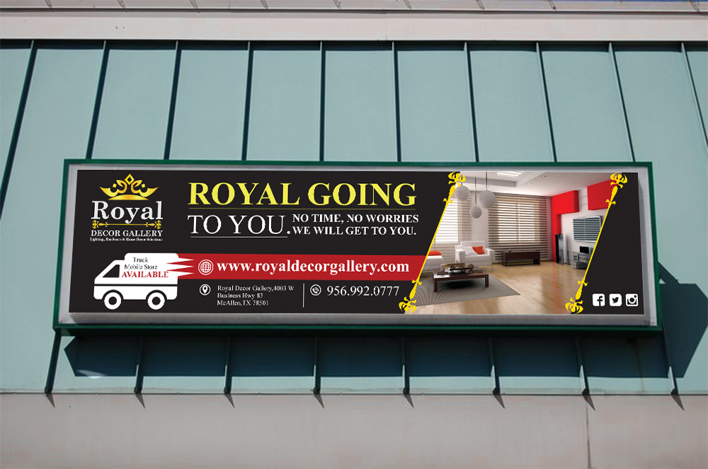 Signage Design by ecorokerz for Royal decor gallery | Design #13347684