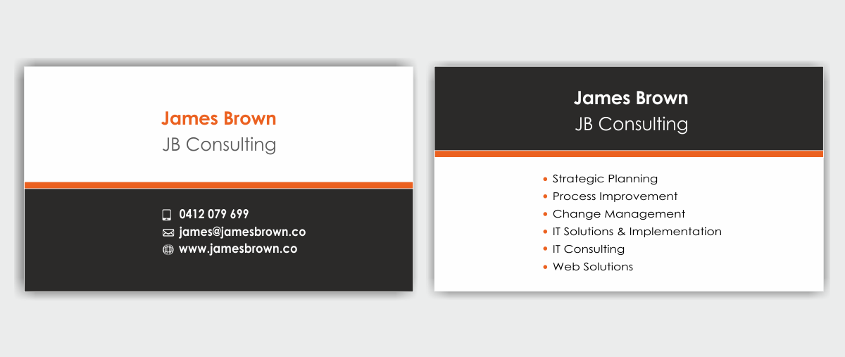 Business Card Design by IneseRo for James Brown Consulting | Design #2463679