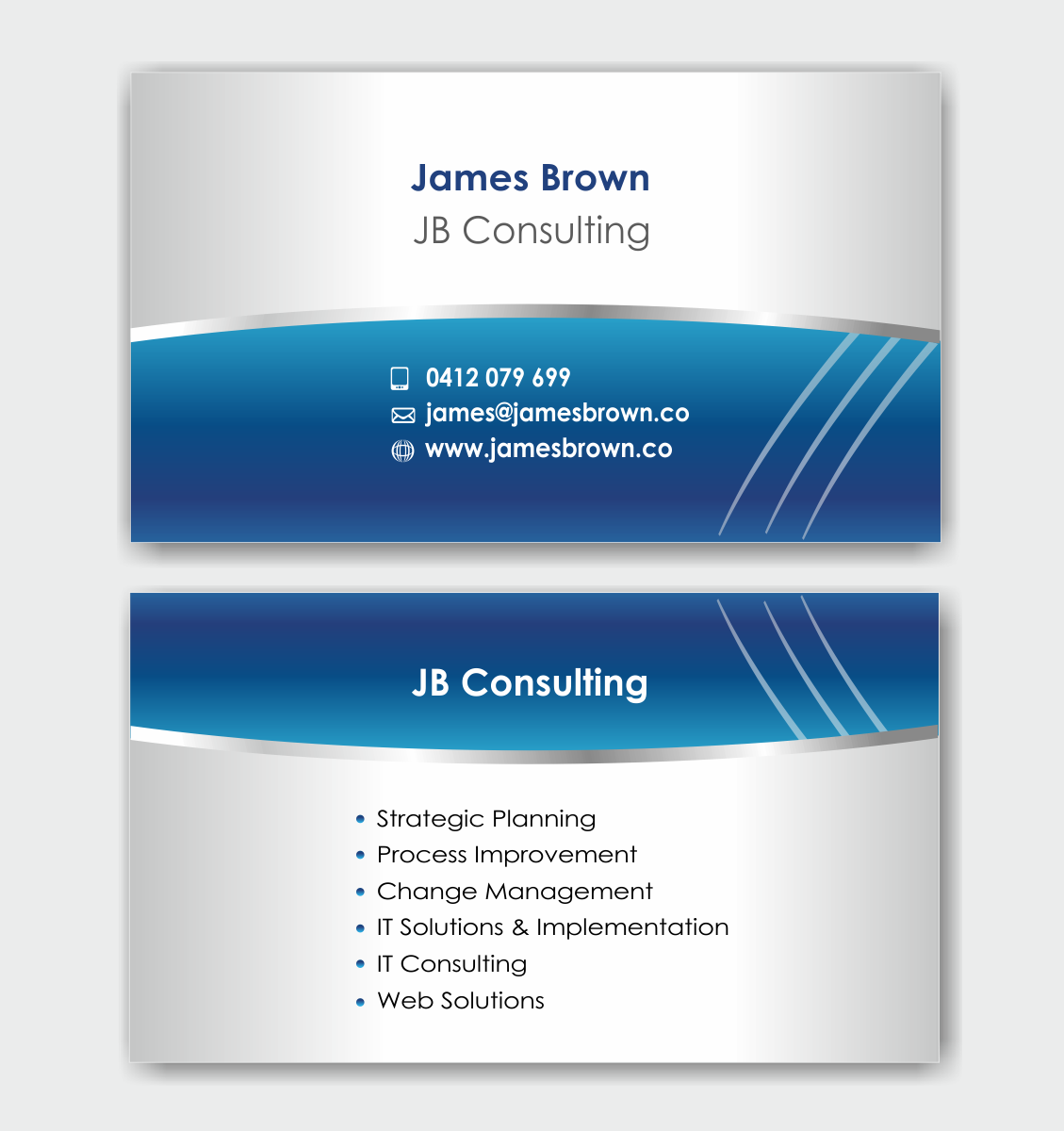 Visitenkarten-Design von IneseRo für James Brown Consulting | Design #2463738
