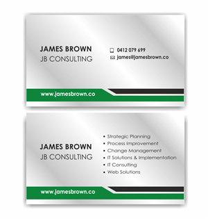 Business Card Design by IneseRo for James Brown Consulting | Design: #2463772