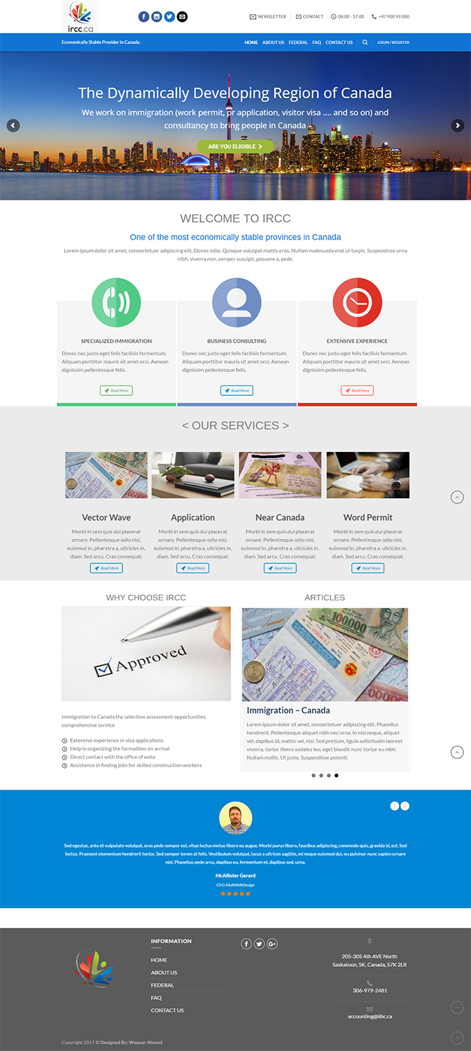 Web Design by Waquar Ahmad for iibc | Design #13393505
