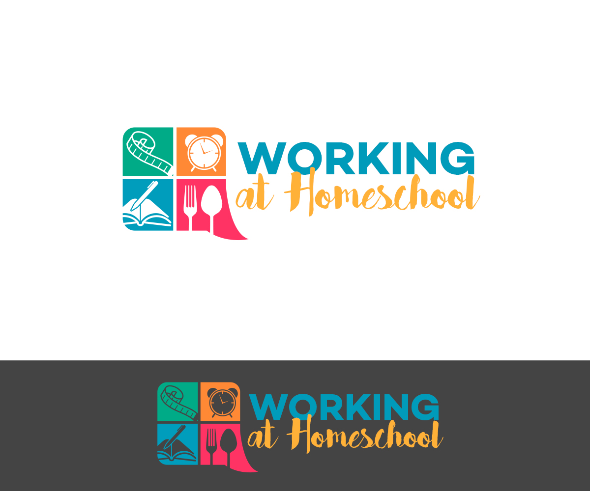 Feminine Elegant Logo Design For Working At Homeschool By Feminine Elegant Logo Design For