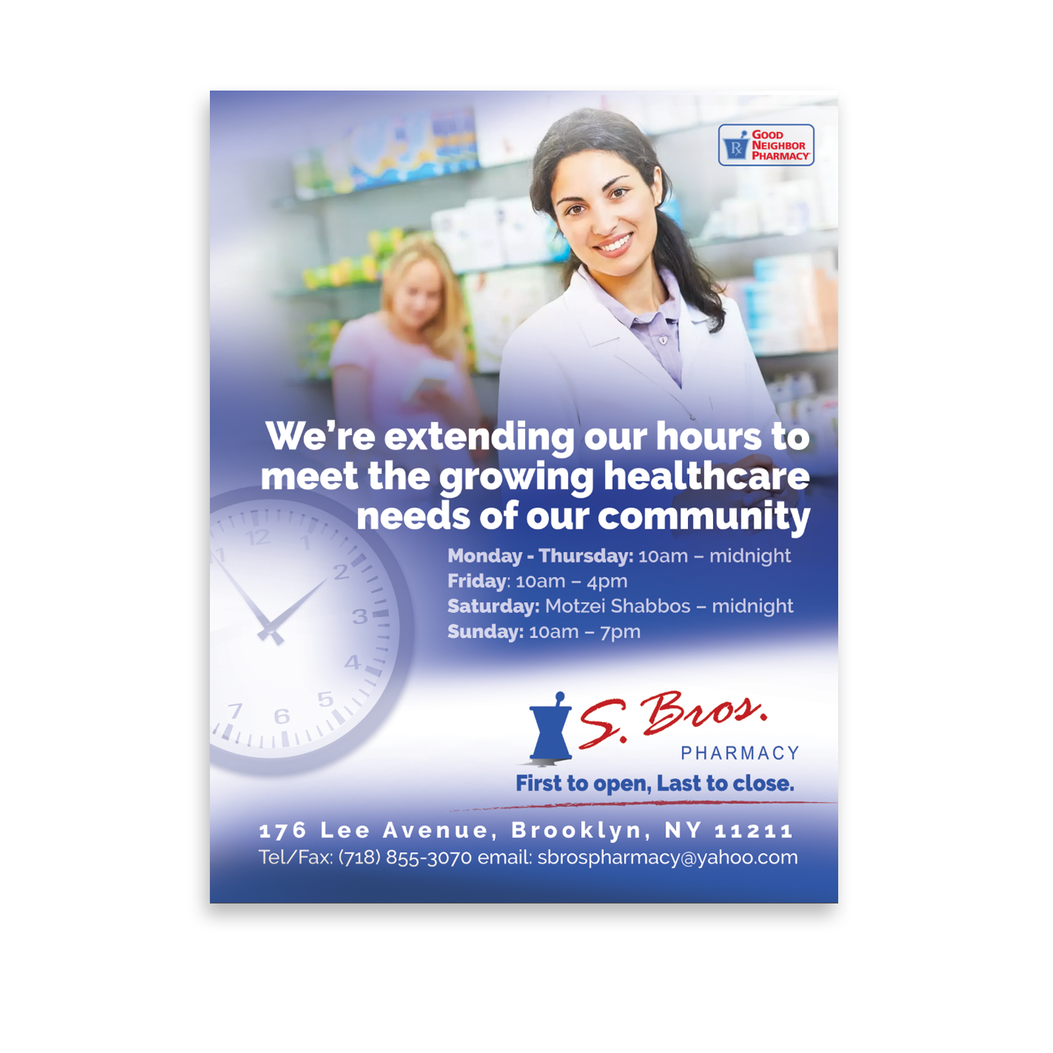 Flyer-Design von see why für S Bros Pharmacy | Design #13382362