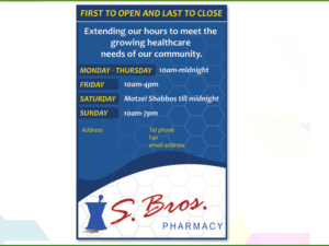 Flyer Design by AditiArts for S Bros Pharmacy | Design #13379872
