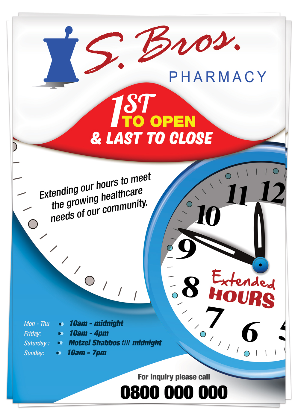 Flyer Design by UrbainFX for S Bros Pharmacy | Design #13380105