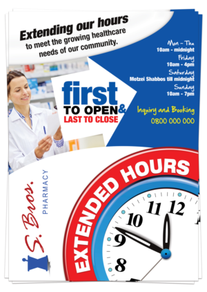 Flyer Design by UrbainFX for S Bros Pharmacy | Design: #13380106