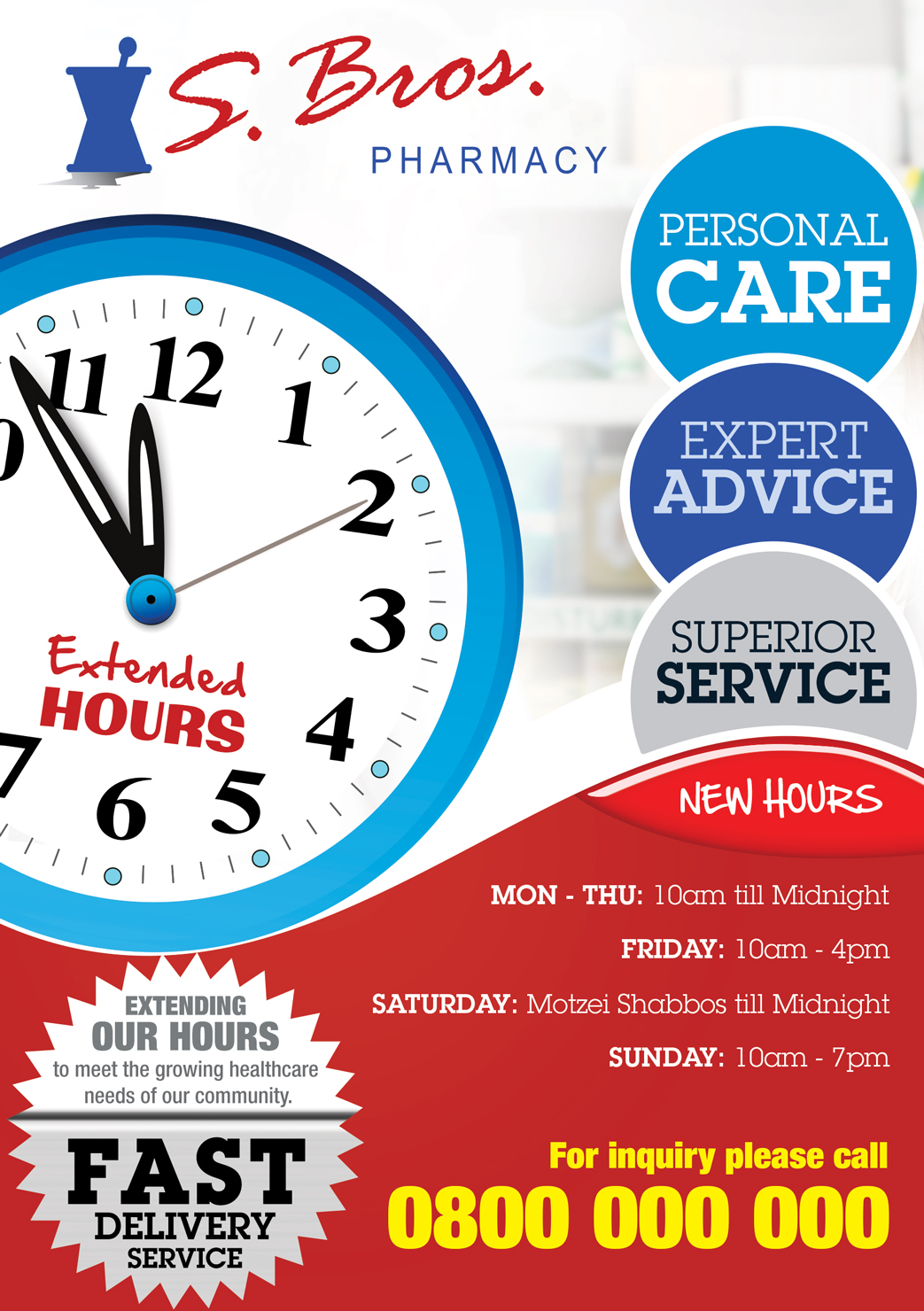 Flyer Design by UrbainFX for S Bros Pharmacy | Design #13403356