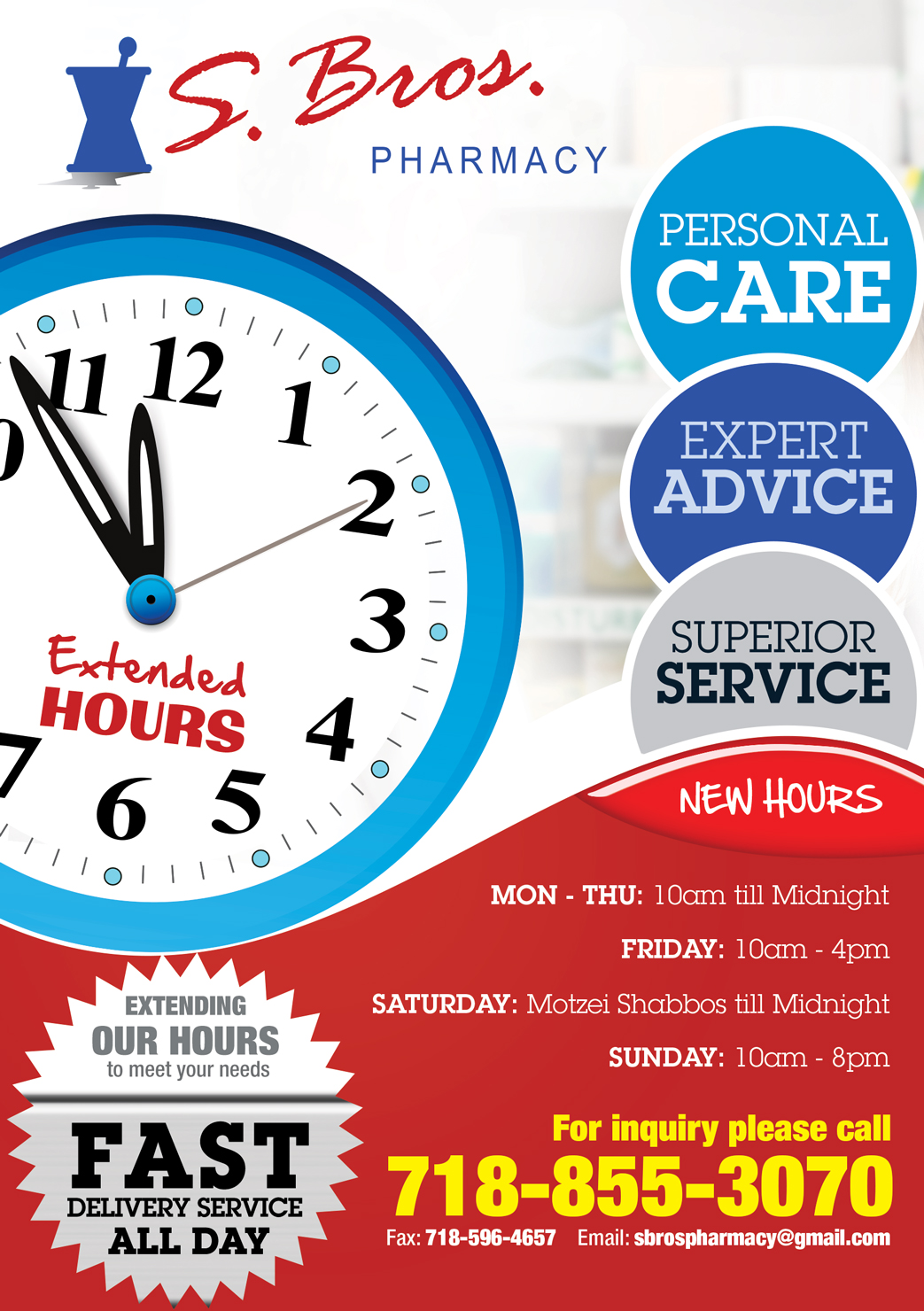 Flyer Design by UrbainFX for S Bros Pharmacy | Design #13405047