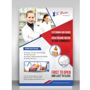 Flyer Design by debdesign for S Bros Pharmacy | Design: #13383756
