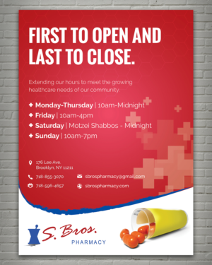 Flyer Design by sun_design for S Bros Pharmacy | Design: #13382532