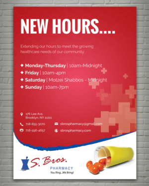 Flyer Design by sun_design for S Bros Pharmacy | Design: #13389296