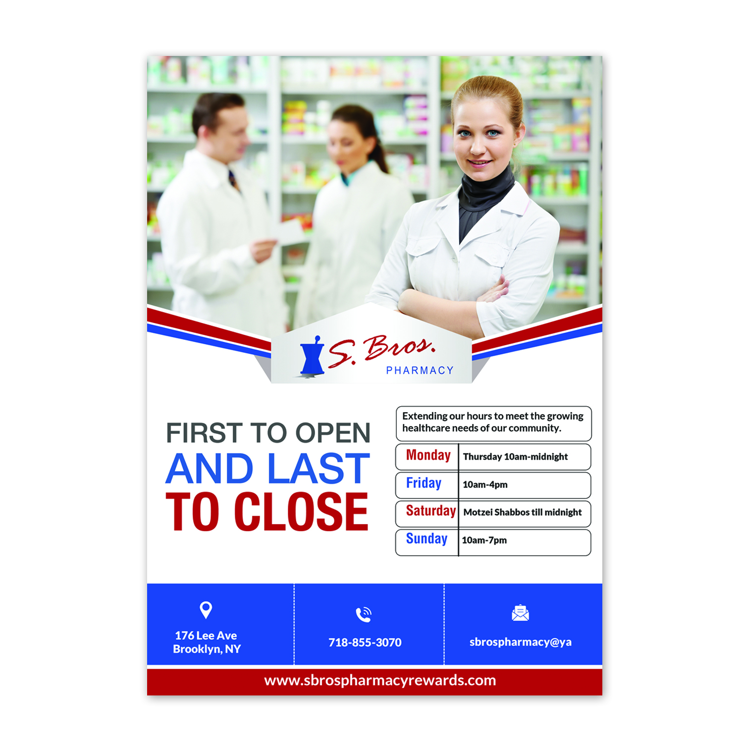 Flyer-Design von creative.bugs für S Bros Pharmacy | Design #13384138