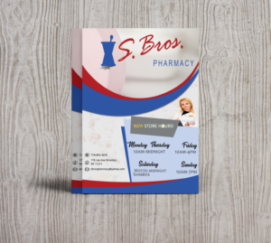 Diseño de Flyer por Kowzi para S Bros Pharmacy | Diseño: #13384467