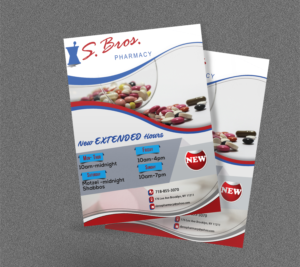 Diseño de Flyer por Kowzi para S Bros Pharmacy | Diseño: #13385340
