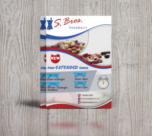 Diseño de Flyer por Kowzi para S Bros Pharmacy | Diseño: #13385341