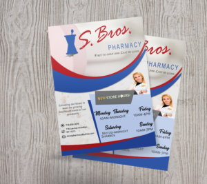 Diseño de Flyer por Kowzi para S Bros Pharmacy | Diseño: #13385560