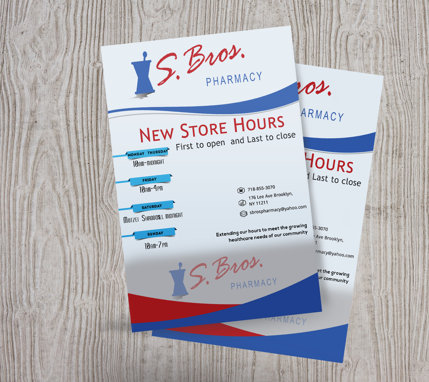 Flyer Design by Kowzi for S Bros Pharmacy | Design #13387403