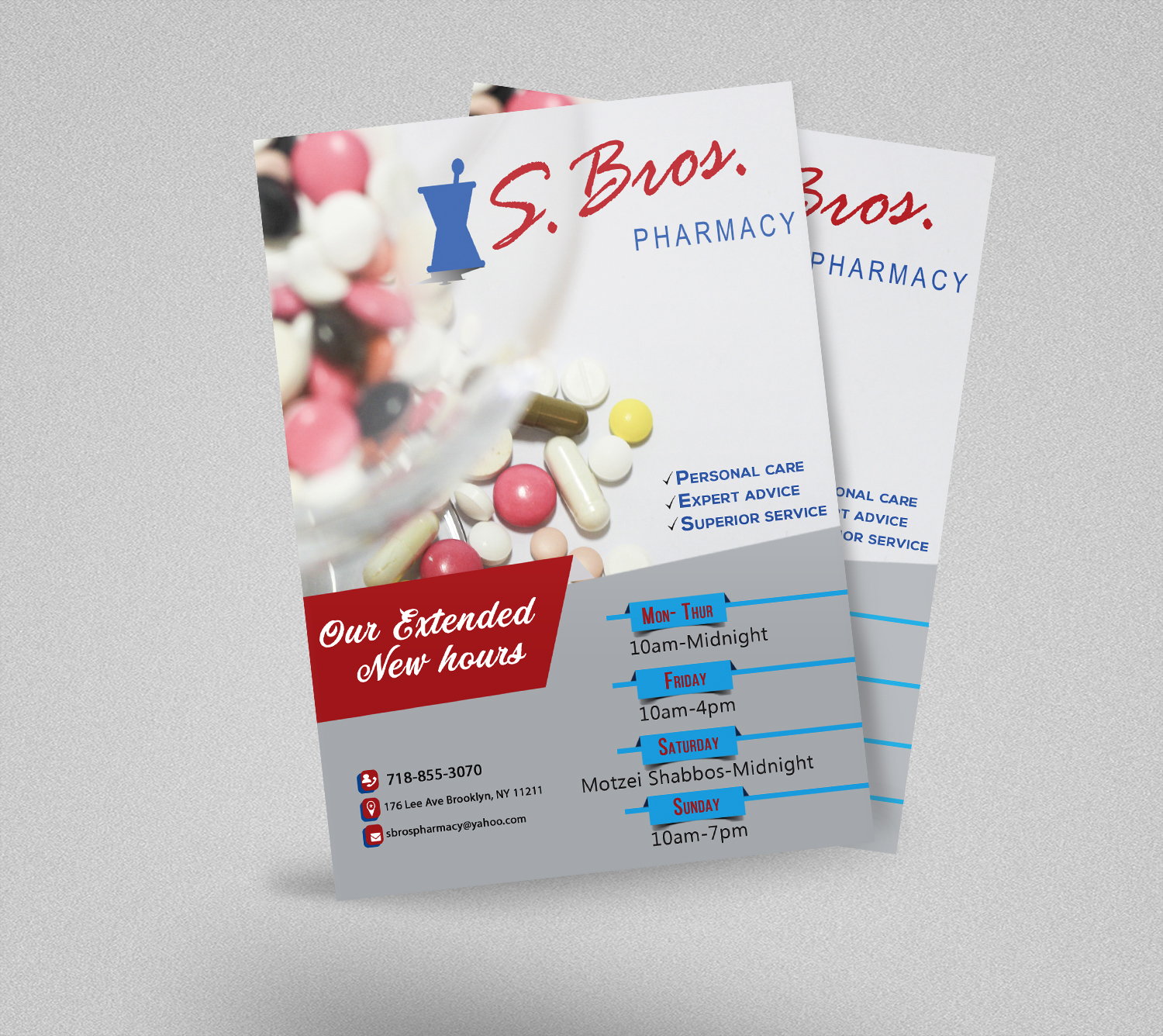 Flyer Design by Kowzi for S Bros Pharmacy | Design #13390534