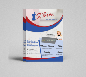 Flyer-Design von Kowzi für S Bros Pharmacy | Design: #13390535