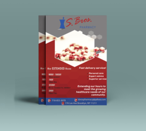 Flyer-Design von Kowzi für S Bros Pharmacy | Design: #13402016