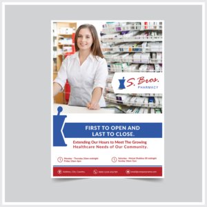 Flyer Design by bdesigner9 for S Bros Pharmacy | Design #13385468